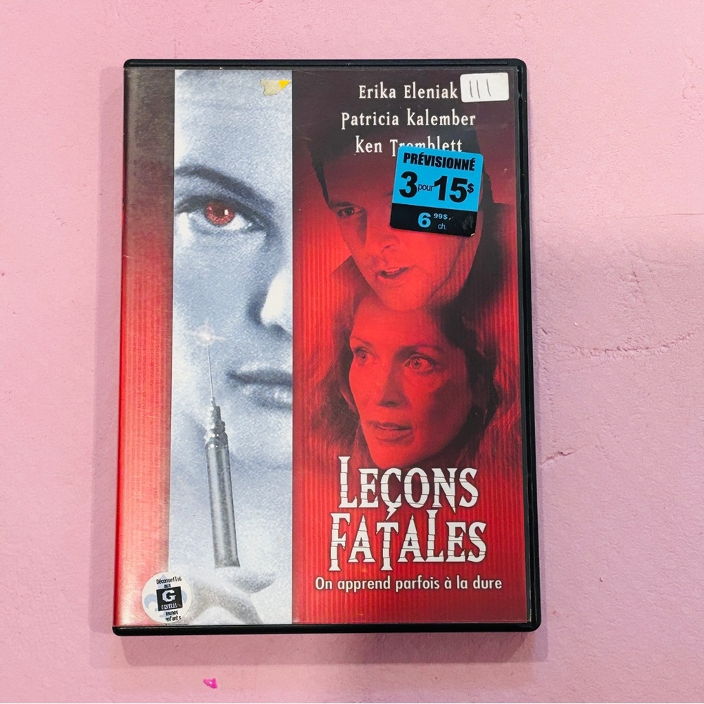 5/$20 🎬 FATAL LESSONS:‎ THE GOOD TEACHER (2004) DVD | Thriller | Erika Eleniak